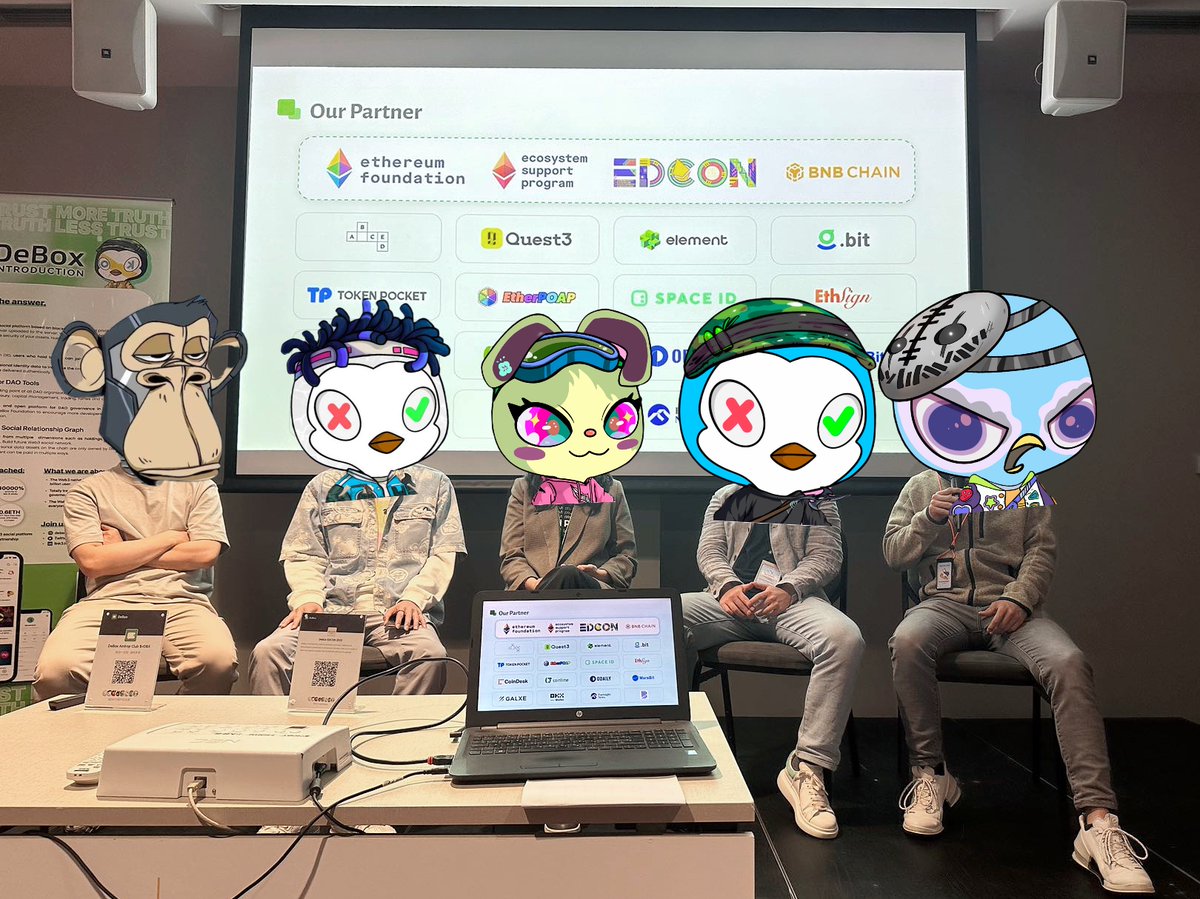 DeBox (@debox_social) on Twitter photo 🚀Sharing DeBox's vision from our global ambassador's presentation. <a href="/chuck_web3/">CHUCK _WEB3</a> BAYC#4568
🔥Meeting of minds with our community members. All voices heard in our roundtable discussion. This is DeBox. <a href="/Hotpot01/">Rico 💹🧲</a> <a href="/TokenPocket_TP/">TokenPocket</a> <a href="/Web3MQ/">Web3MQ</a> @odyssey3dao
#EDCON #Crypto #VitalikButerin 🚀Sharing DeBox's vision from our global ambassador's presentation. <a href="/chuck_web3/">CHUCK _WEB3</a> BAYC#4568
🔥Meeting of minds with our community members. All voices heard in our roundtable discussion. This is DeBox. <a href="/Hotpot01/">Rico 💹🧲</a> <a href="/TokenPocket_TP/">TokenPocket</a> <a href="/Web3MQ/">Web3MQ</a> @odyssey3dao
#EDCON #Crypto #VitalikButerin