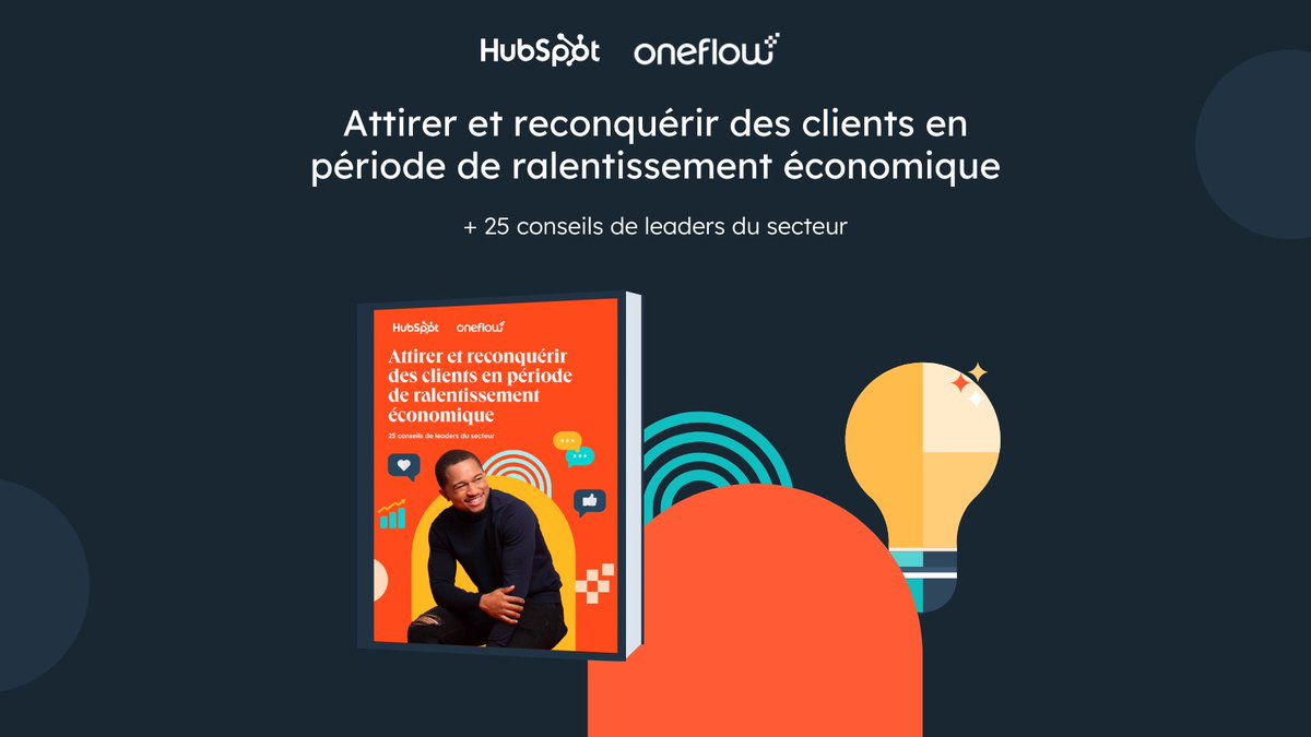 HubSpotFrance's tweet image. 💥 Comment #attirer et #reconquérir des clients en période de ralentissement économique ?

🤩 Découvrez-le dans ce guide gratuit conçu par HubSpot et Oneflow : offers.hubspot.fr/attirer-reconq…