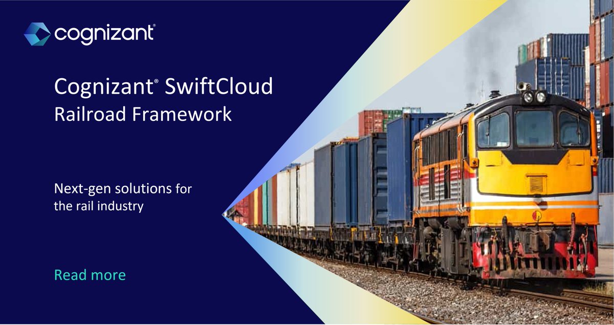 jeevanmh's tweet image. By combining @Cognizant’s industry vision and IT expertise with Oracle’s technology leadership, rail service providers can leverage proven solutions to optimize, modernize, and innovate using Cognizant® SwiftCloud Railroad Framework. 

#oracle #swiftcloud #railroad