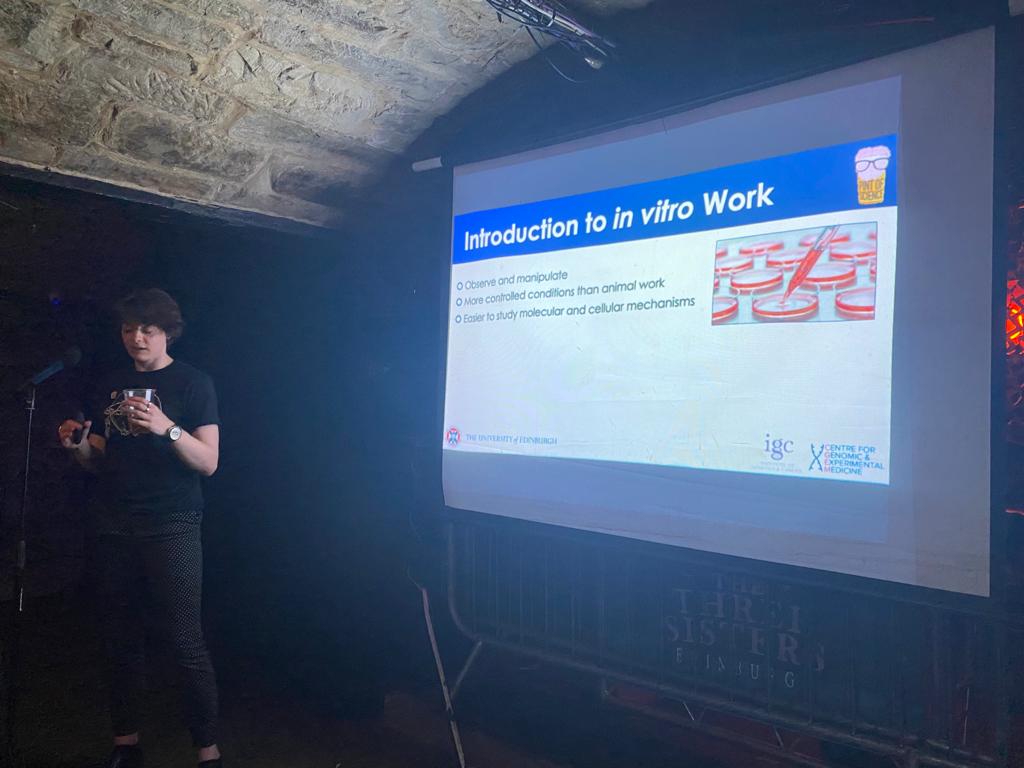 After a great event last night for #beautifulmind at #Pint23, why not come along to the Three Sisters in #Edinburgh tonight for more science! 🧠

We have @hellychayts and @AnnaMotyl both giving talks about their work researching Motor Neurone Disease!

@pintofscience