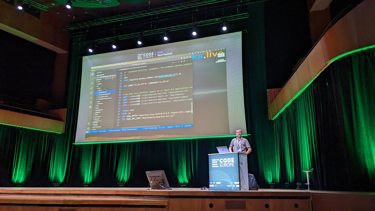 @AdamBien talking about Serverless #Java @code_europe and what better stack to use than #Quarkus of course 🚀😎

@QuarkusIO