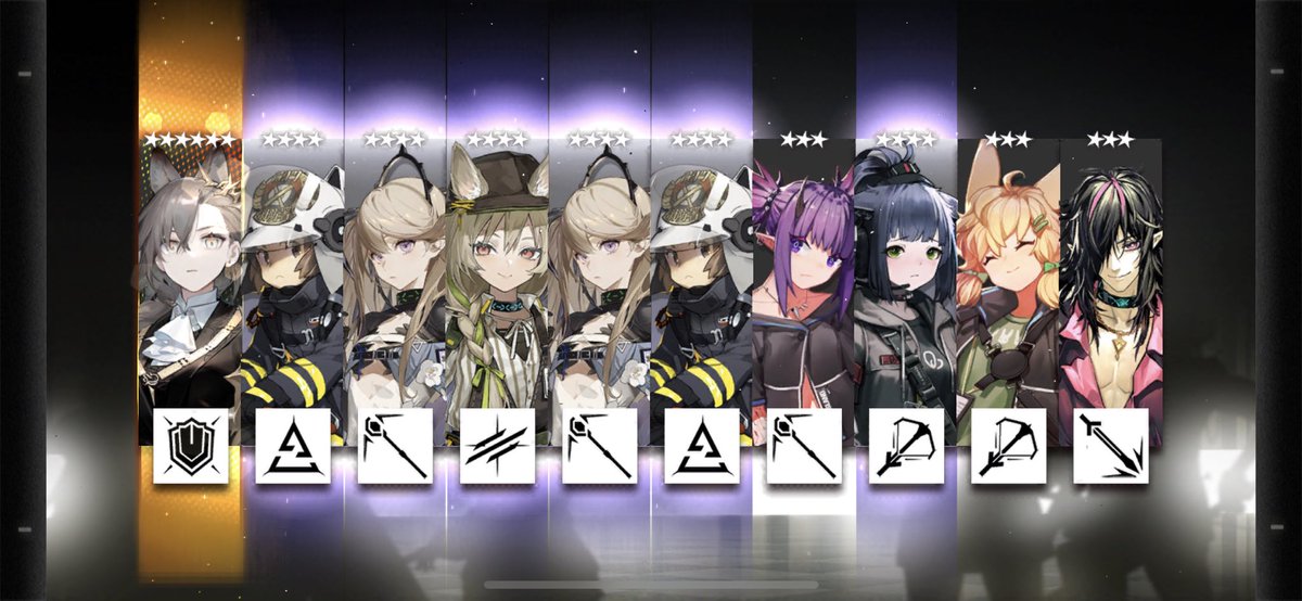 monoshiro1's tweet photo. #アークナイツ
60連で両方確保〜 https://t.co/riERVLtUhC