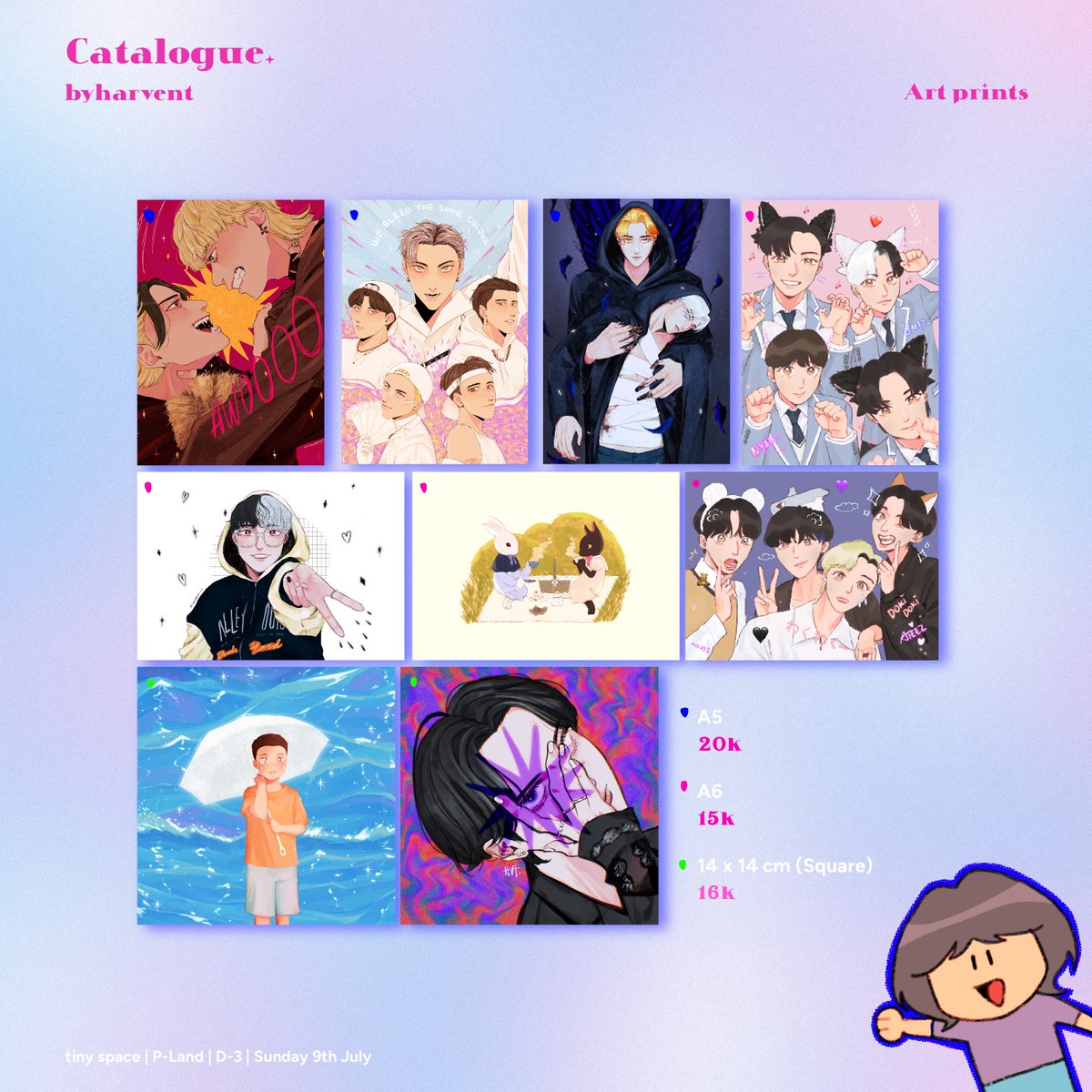 byharvent's tweet image. ⚡️RTs are appreciated ⚡️

byharvent goes to P-Land!

🛒 PO period: 23 May - 5 Jun
⏰ Pick up on Sunday, 9th July
🎪 Booth D3 (tiny space)
📦 Shipping after event

Items will also be ready stock for OTS purchase!

🔗PO: bit.ly/byharvent

#PLANDVol2_Fanshop #PLANDVol2