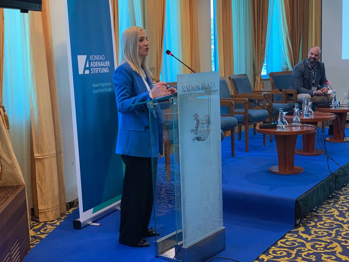 seecom_info's tweet photo. 🎯We kick off 2023 #KAS #SEECOM conference w/ important insights from @KASmediaSEE @HeSittig , @seecom_info @OgnianZlatev, BiH deputy human rights minister Duska Jurisic & @rccint Sec. General @MajlindaBregu on ways forward for public sector communication in times of uncertainty https://t.co/gUhysdASdT