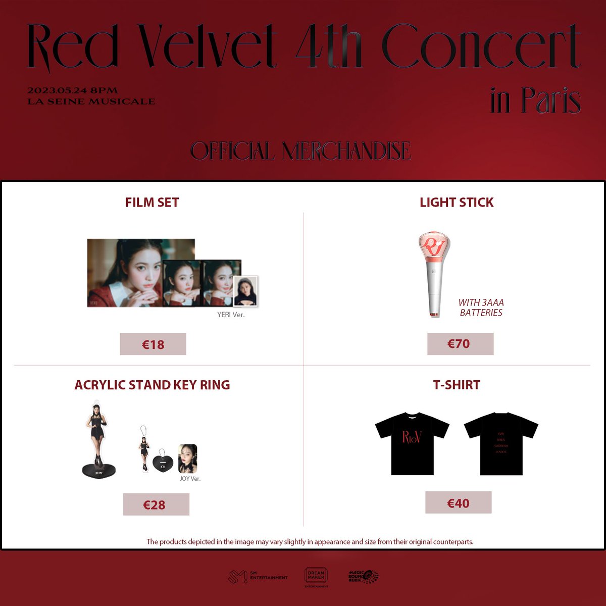 Red Velvet 4th Concert: R to V] - Official Merchandise We're