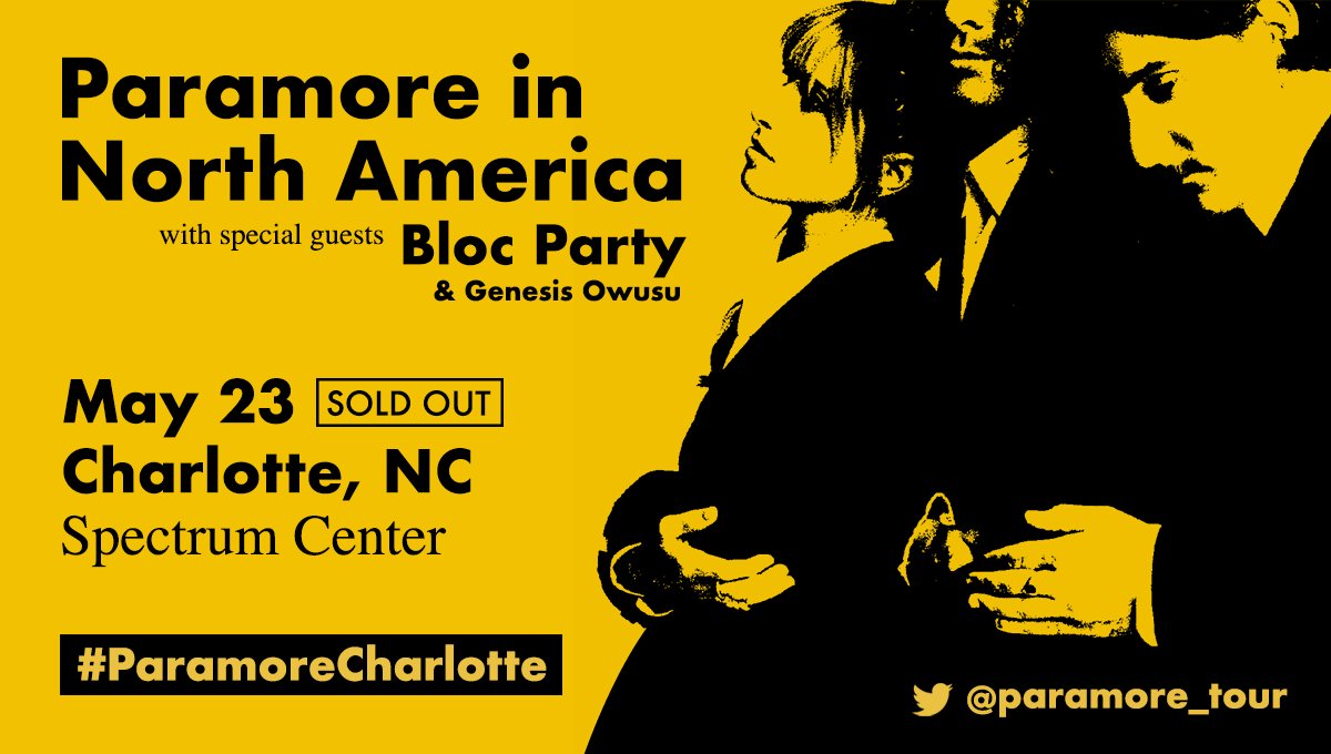 Paramore Tour Updates on Twitter "Paramore's North America tour