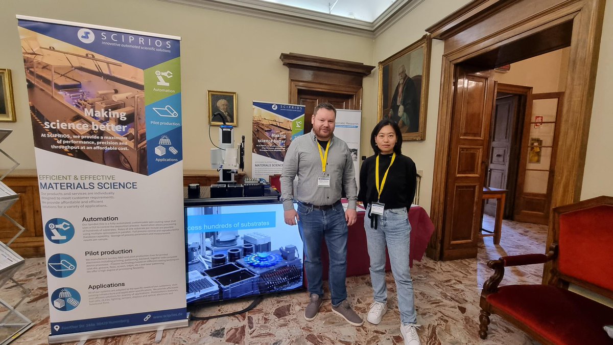 Thanks for a great conference in Pavia, Italy! Our #spinbot stole the show and we were happy to meet old and new friends! 😃 #photovoltaics #perovskite
nanoge.org/NIPHO23/home