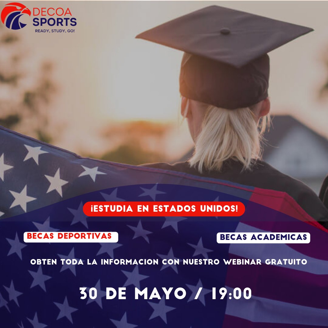 ¡Atención a todos nuestros clubes, federaciones y deportistas!

El próximo 30 de mayo a las 19:00, DecoaSports presentará un webinar gratuito que te brindará información valiosa sobre cómo estudiar en EEUU con becas académicas y deportivas.

Inscríbete ya: webinar.getresponse.com/QuGdP/decoaspo…