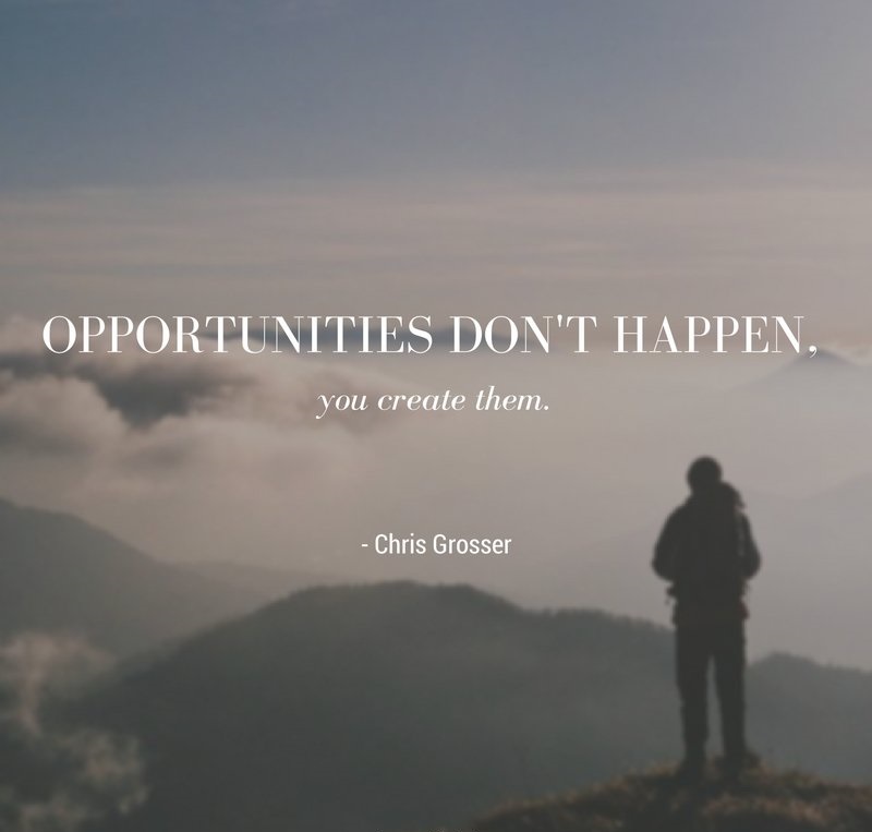 Opportunities don't happen | #Lifecoach Arthur Peter - ArthurPeter.com | #motivate #quote