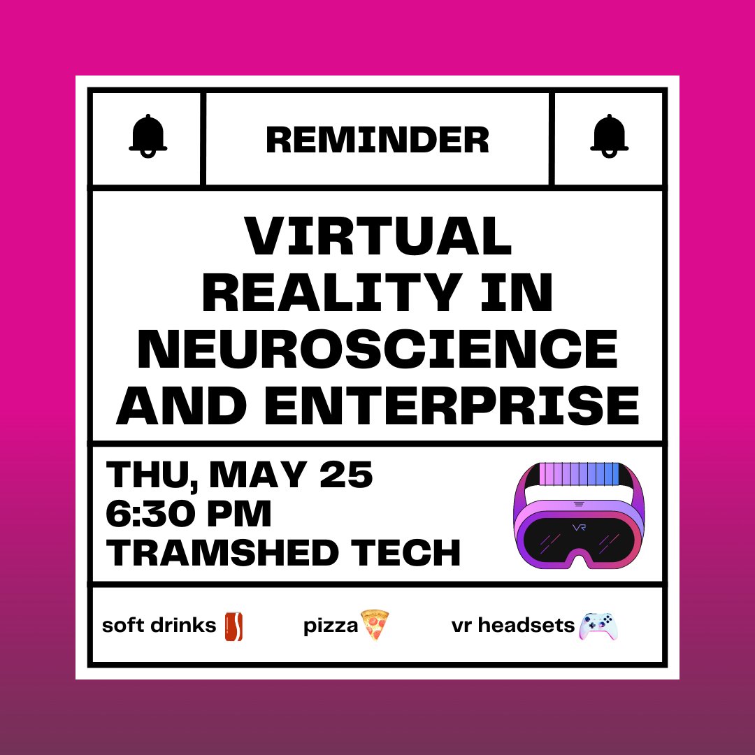See you all this Thursday at 6:30 PM at 📍Tramshed Tech Register below: eu1.hubs.ly/H03RPnr0 #virtualreality #vrevent #vr
