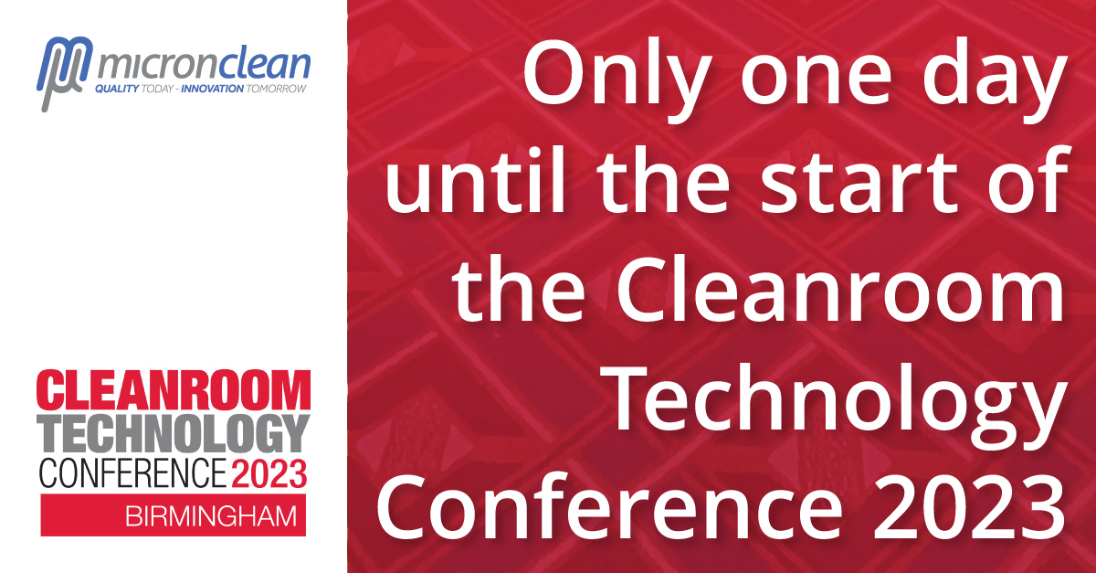 MicroncleanUK's tweet image. The Cleanroom Technology Conference begins tomorrow, and Micronclean will be there to welcome attendees at Stand B1, so come and say hello.

#CleanroomTechnologyConference #CleanroomTechnology #CleanroomTech #Cleanrooms #CleanroomConsumables #Exhibiting #Micronclean