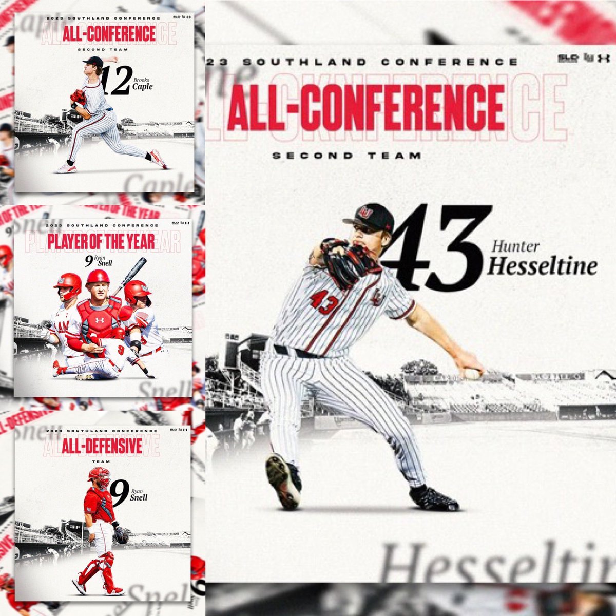 SkullSparks's tweet photo. Conference honors series @Lamar_Baseball https://t.co/W2B9Nt9Ucj