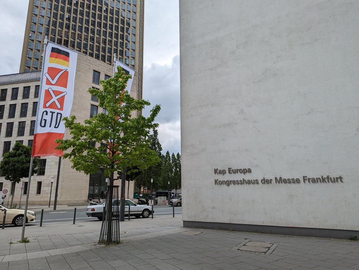 thomrinke's tweet image. Good to be back in Frankfurt for #GermanTesting Day.