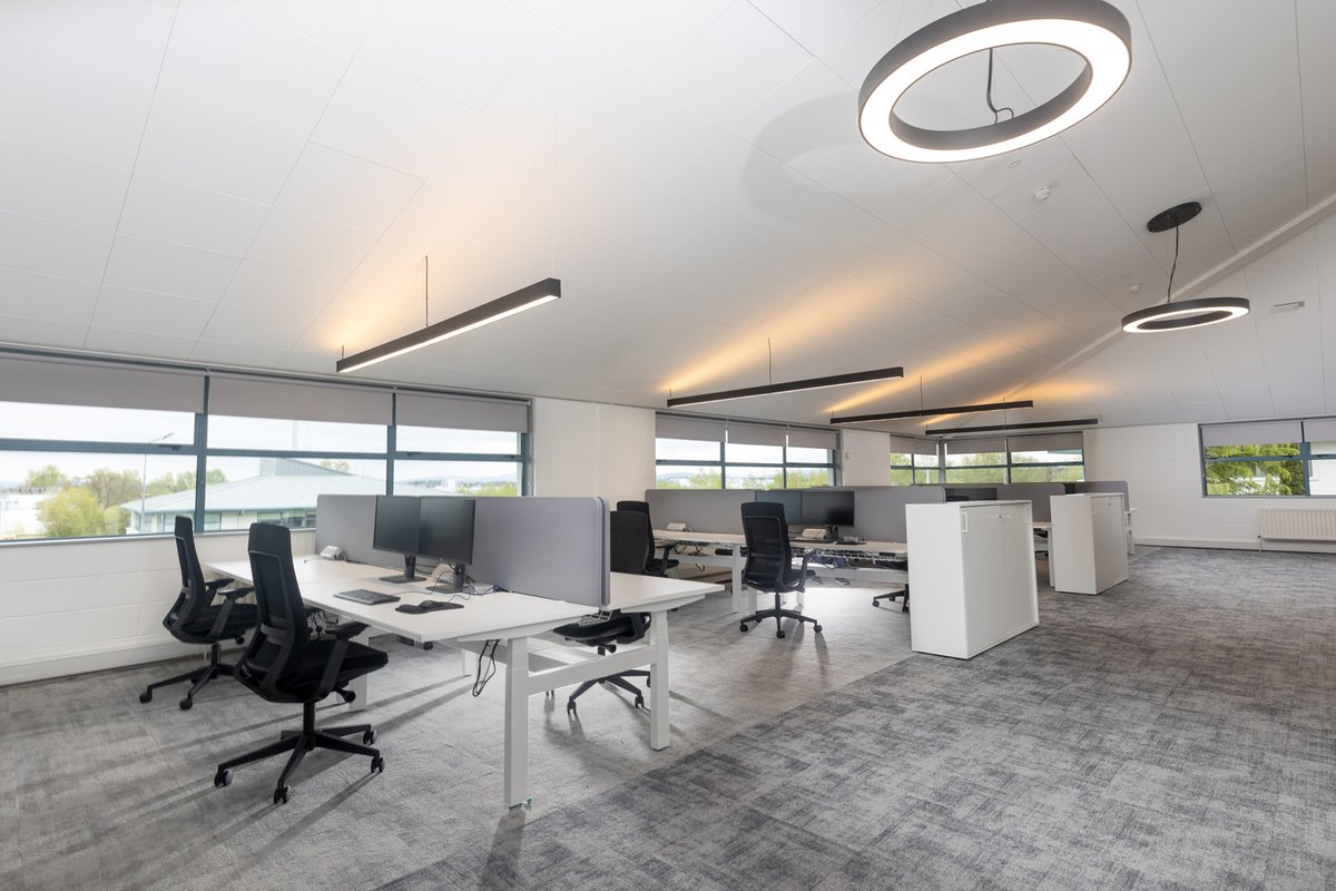 Client Project | Fully refurbished open plan workspace with height adjustable desks, ergonomic task chairs, storage, flooring, lighting & more.

#officeinteriordesign #officefitout #fitoutsolutions #officefurniture #workspacedesign #clientproject #redesign
bit.ly/43kSpQB