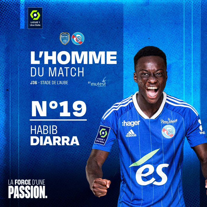 RCSA_English's tweet photo. After a remarkable performance in #ESTACRCSA in which he scored one goal, 𝙃𝙖𝙗𝙞𝙗 𝘿𝙞𝙖𝙧𝙧𝙖 is your man of the match presented by @mutuellemutest! 🥇 https://t.co/mGocv9gDnB
