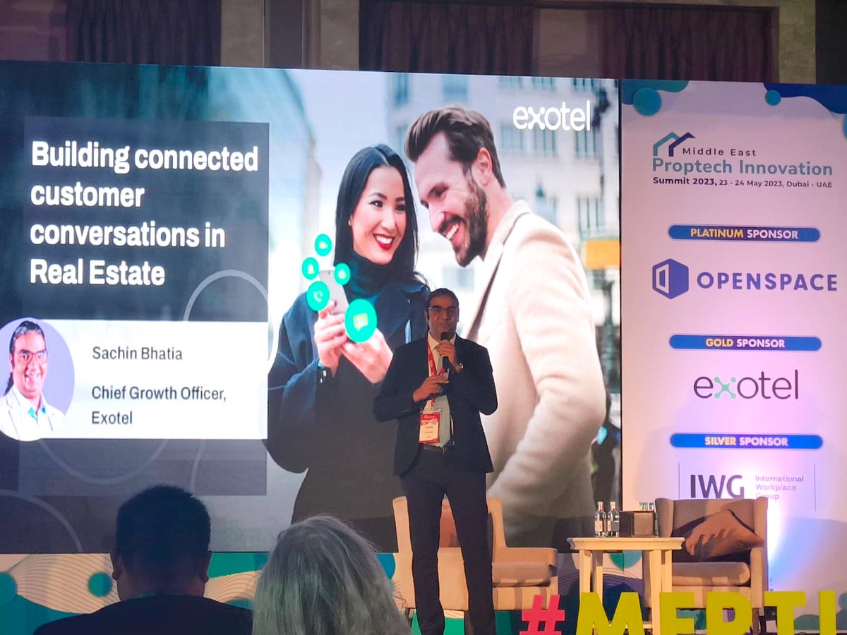 Exotel's tweet image. 𝗛𝗲𝗹𝗹𝗼 𝗗𝘂𝗯𝗮𝗶 - We had such a great time at the #ProptechSummit today. I

Thanks, organizers, for making the Proptech Innovation Summit 2023 a hit. The summit brought together professionals at the forefront of the Proptech revolution. #customerexperience #customerservice