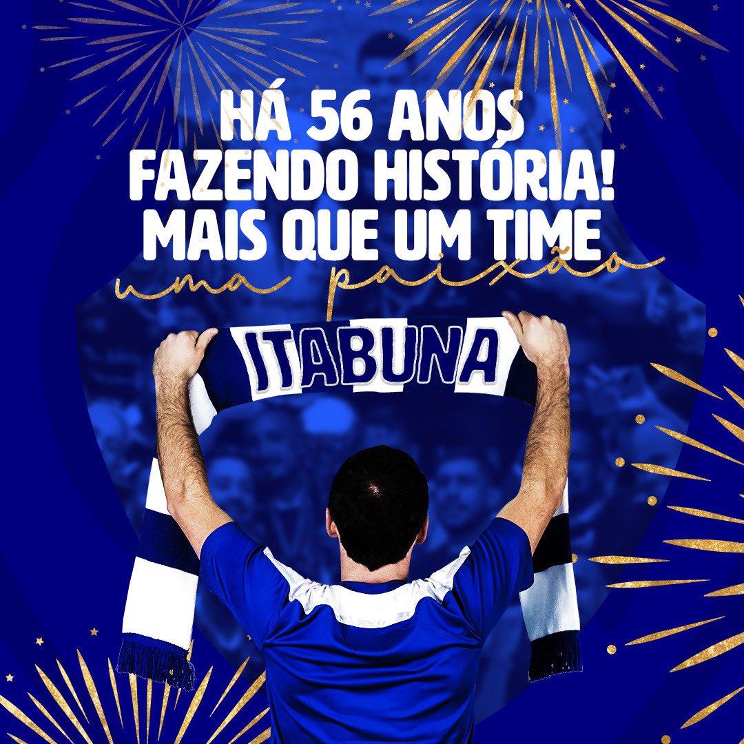 Uma paixão que não cabe no peito, que transborda e irradia. 
Uma paixão tão ardente que nosso dragão flameja tons de azul. 
Nas nossas veias corre o azul do nosso Itabunão.
Itabuna hoje e amanhã. Itabuna até morrer! 💙

#56anosItabuna #AvanteItabuna #Azulino #ParabénsDragão