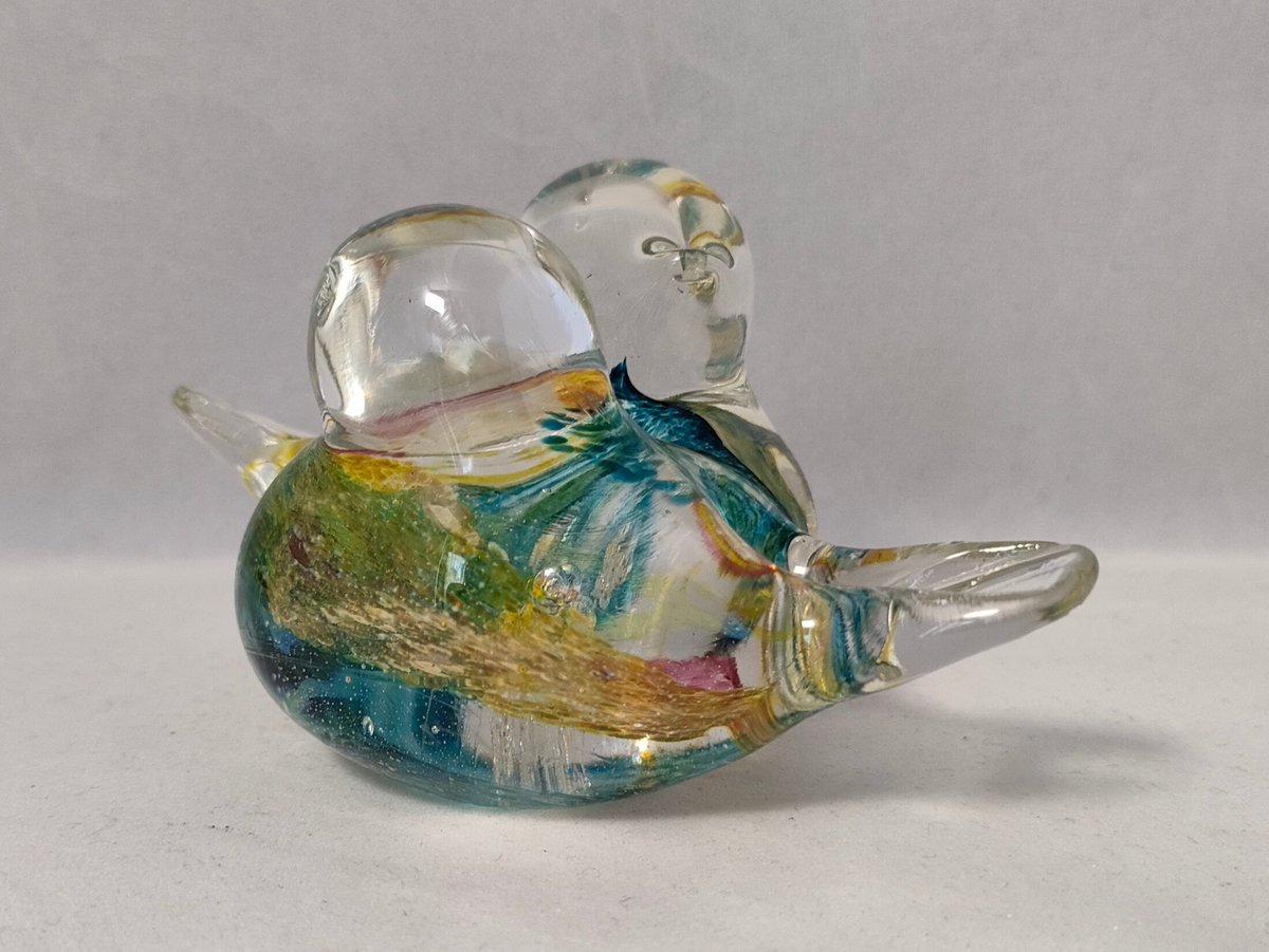 Excited to share the latest addition to my #etsy shop: Vintage Collectable Unsigned Mdina Glass Lovebirds etsy.me/3WrG2jq #glasslovebirds #mdinaglass #mdinalovebirds #collectableglass #silverdragonfinds