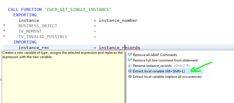 using #ADT really helps dealing with the good old #SAPFunctionModules if they are still needed. ( do not create new oned! ) #Eclipse generates the needed local variables for you via #quickfix . #devlife #ABAP #abapdevelopment