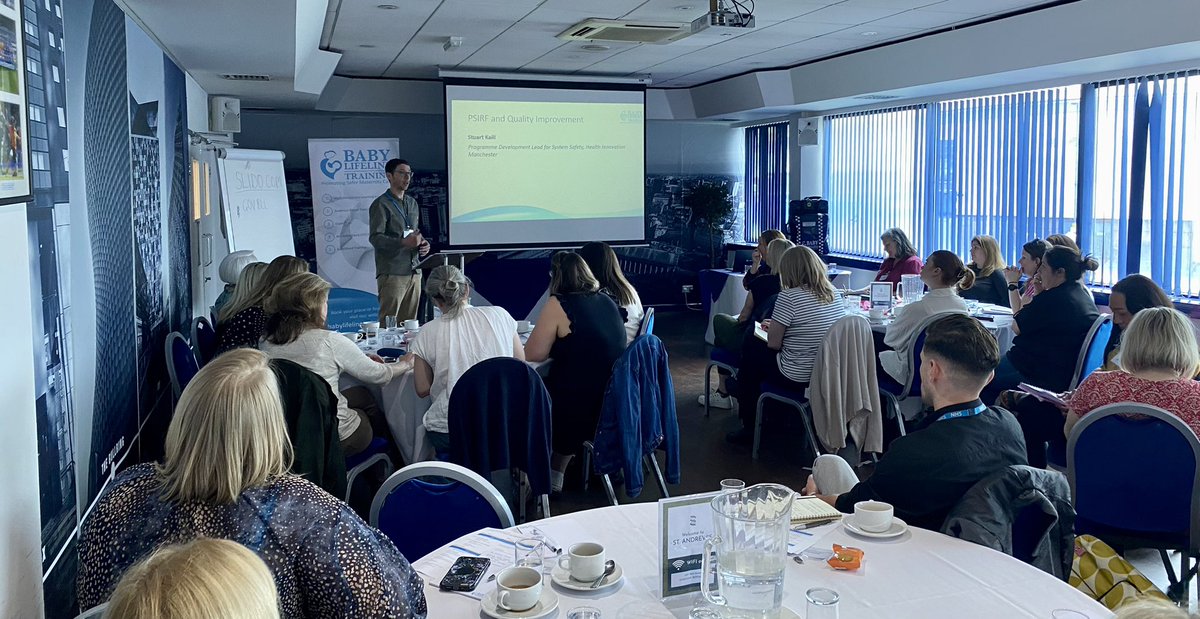 We now have @stu_kaill from @HealthInnovMcr speaking about the QI Framework & the PDSA cycle - principles, methodology & putting it into practice. #SaferBirths