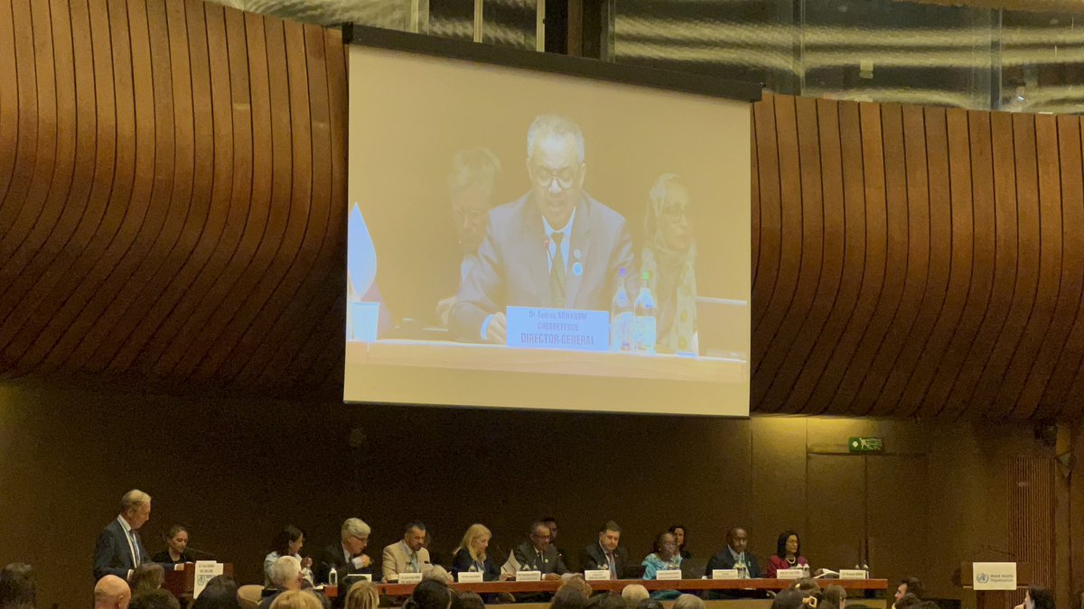 We will face shortage of 10 millions of #healthworkers by 2030, we need to protect and invest in #healthcare #workforce, their education, employment, #safety, equality and equity! States @DrTedros at the #wha76  strategic round table. @FIP_org @FIPECPG @MarietEksteen @DrCDuggan