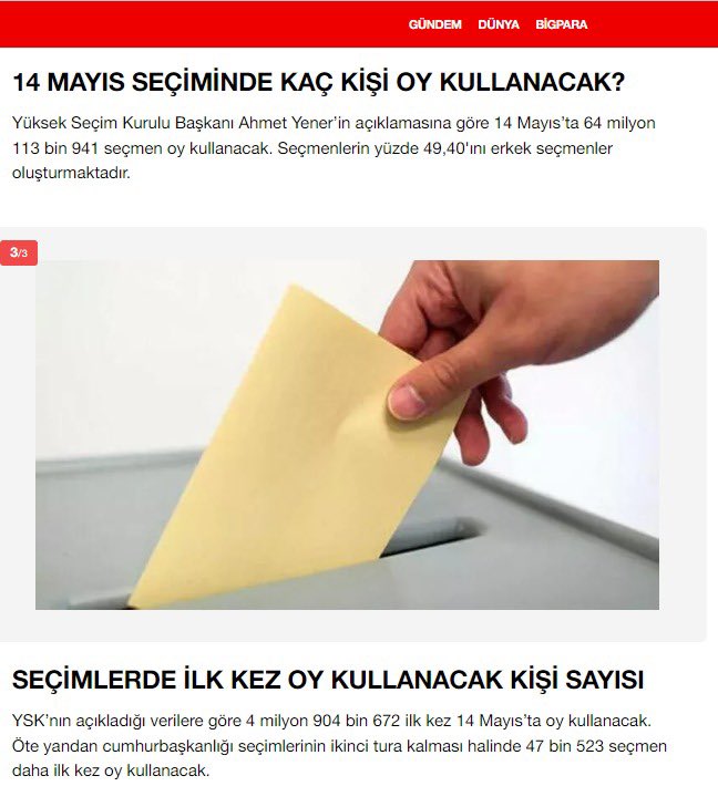 Bir türlü cevabını alamadığım sorularım var. YSK Görevlileri, temsilcileri ve TÜİK sorularıma cevap vermiyor. 2018 yılında seçmen sayısı 59.369.960 2023 yılında seçmen sayısı 64.145.504 Yani 4.775.535 seçmen artmış. YSK Başkanı yaptığı açıklamada 4.904.672 yeni seçmenin ilk…