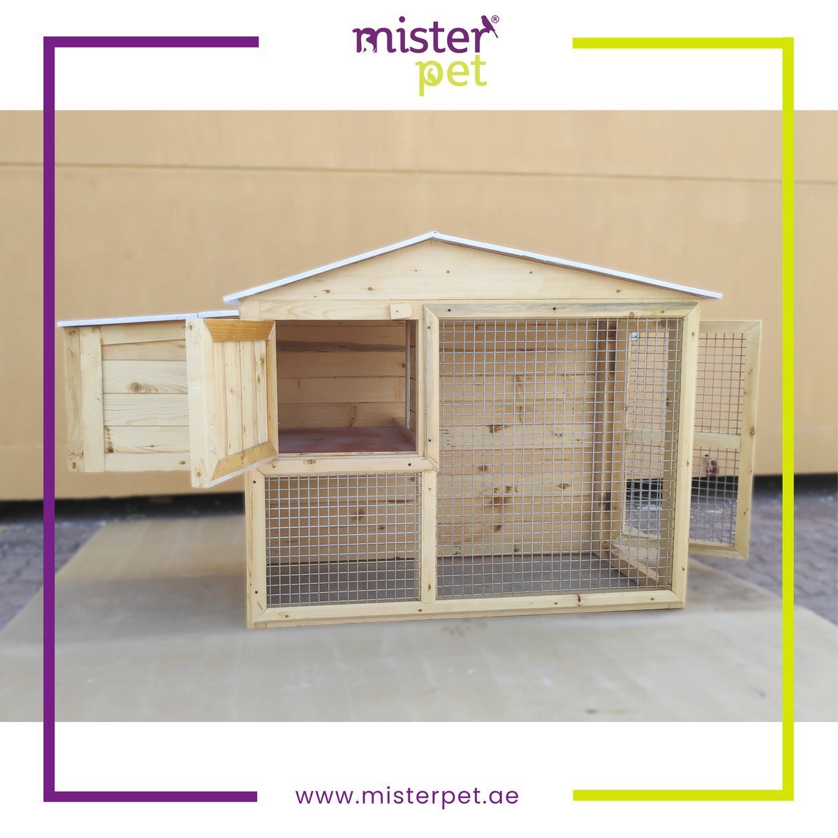 If you're a farm house owner or back yard farmer looking for a great way to raise healthy and happy hens,
You should definitely check out our latest spacious chicken coop with an outdoor run, that's perfect for your needs. 
Place your order today !

#ChickenCoop #MisterPet