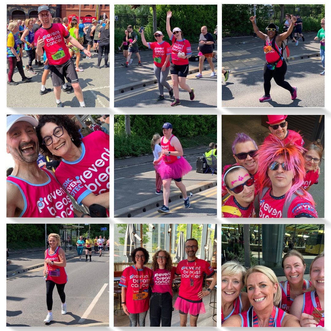 🏅 Congratulations to our wonderful supporters who took part in The #GreatManchesterRun on Sunday for #PreventBreastCancer 

🏅 Together, they raised £16, 606, which is absolutely marvellous! 

🏅 These are just some of the snapshots from their amazing challenge.

#GMR