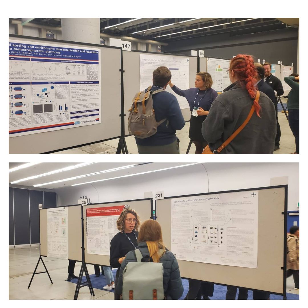 CerbaResearch_'s tweet photo. CYTO Day 4! Ans De Beuckelaer and Miet De Baere presented their posters "Comparison of BD FACSLyricβ’ Instrument Performance in a Global Setting" and "Upscaling of a Clinical Flow Cytometry Laboratory" at CTO 2023!
#TransformingResearch #AdvancingHealth #cyto2023 https://t.co/xiWDLYmav3