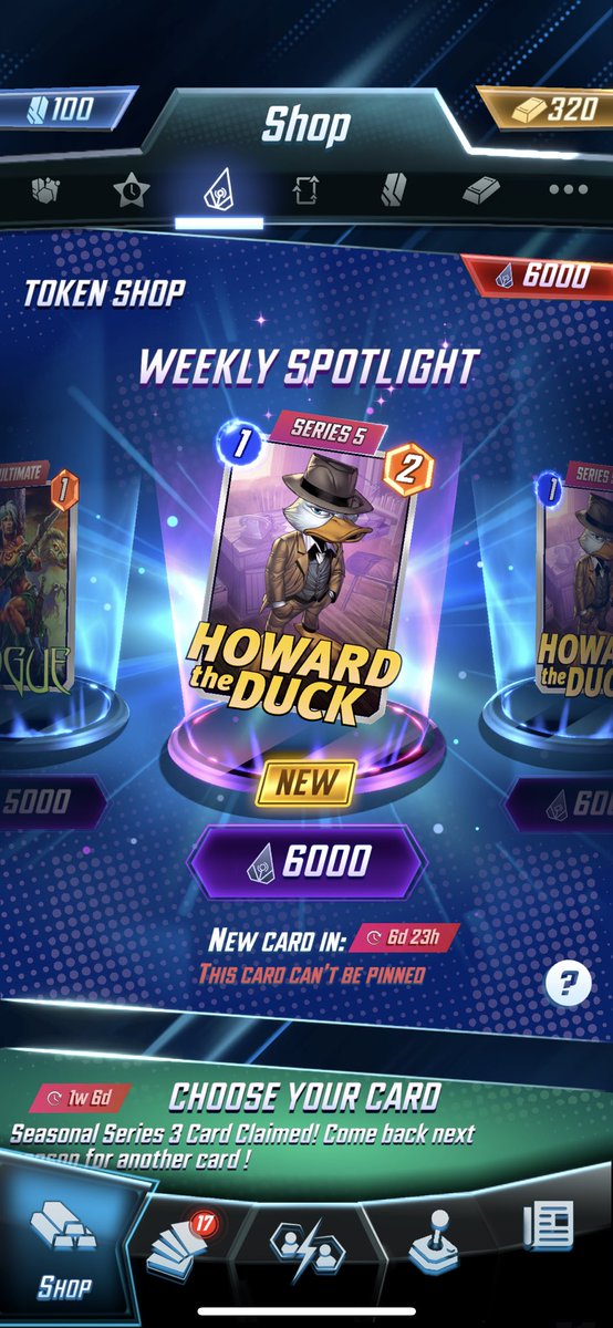 Dredpoolfour20's tweet photo. @MARVELSNAP  so I got Howard the duck again…. Someone fix this please https://t.co/8rLwlXwpYJ