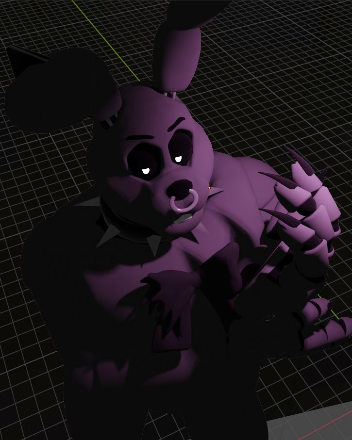 A few more tweak's cause I messed up a few times on the armature, but I am very happy with how he turned out :D #fnaf