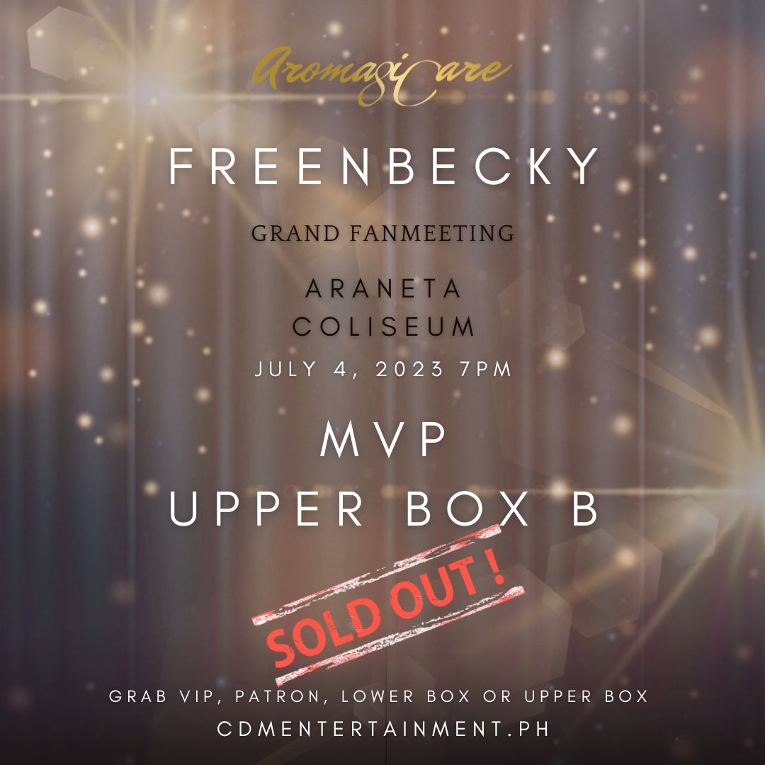 📣 SOLD OUT MVP nad Upper Box B.

NEXT! 🫶🏻

#FreenBeckyAromagicare #Aromagicare