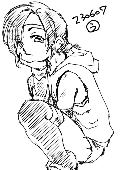 最近暑くなってきて街からニーハイちゃんが姿を消してしまいました。メーカーも日除け効果を謳ってニーハイや手袋を売り出せば世の中(特に俺)もっとハッピーになるのに。

という気分の落描きです。おはようございます☀️ 