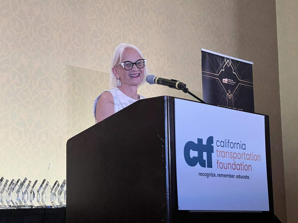 CA_Trans_Agency's tweet photo. Big congratulations to @ThereseMcMillan being recognized tonight by @CTFCharity as the 2022 Person of the Year. @ToksOmishakin described her as a true champion of transportation and highlighted her equity focused efforts over her career. @MTCBATA https://t.co/r4caIK3C0A