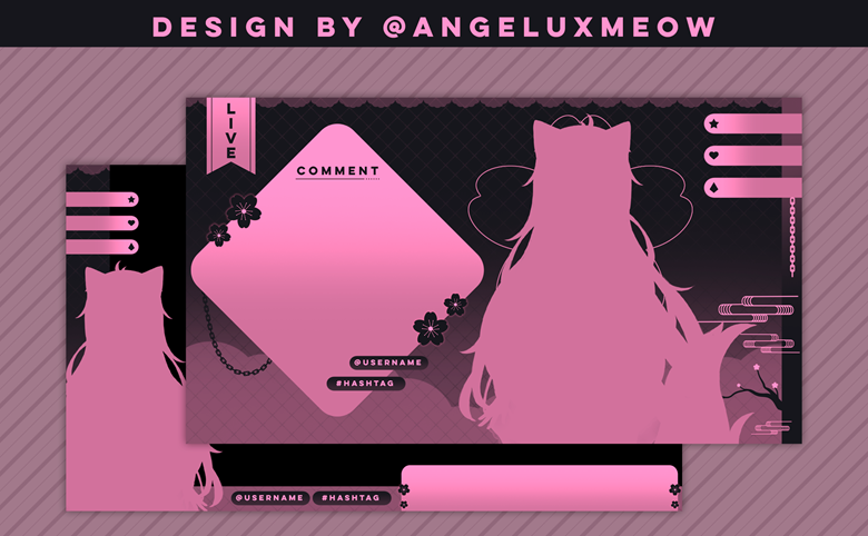 Angeluxmeow's tweet photo. [REMAKE] Free overlay giveaway !
You can get: One chat screen + one game screen
Reqs: Follow, retweet and comment your ref/png

ღ #Vtuber #VTuberAssets #ENVtuber #VTuberEN #VtuberSupport https://t.co/n9w3WHoMZM