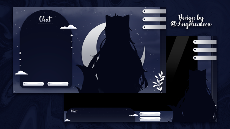 Angeluxmeow's tweet photo. [REMAKE] Free overlay giveaway !
You can get: One chat screen + one game screen
Reqs: Follow, retweet and comment your ref/png

ღ #Vtuber #VTuberAssets #ENVtuber #VTuberEN #VtuberSupport https://t.co/n9w3WHoMZM