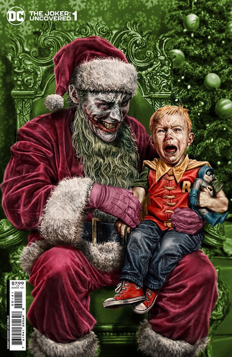 Jokes on you! This Santa only leaves #LaughingGas in your stocking! 
Grab this 😻#LeeBermejo #CoverArt for 📚#Joker Uncovered #1
👉ow.ly/T50Y50OA58r

Expand your mind a little bit, and take in some good art.

#DCTuesday #MidtownComics #topvariant #Topvarianttuesday