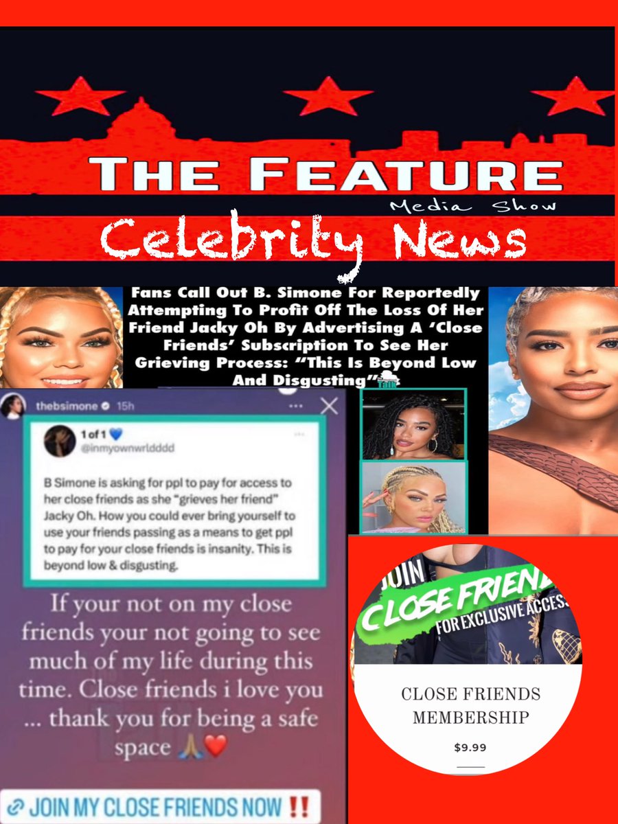 TheFeatureTV's tweet photo. B. Simone Under Fire Yet Again After Allegedly Trying To Make Money Off #DCYoungfly  Girlfriend #Jackyoh 
#celebritynews #bsimone #HotTopics https://t.co/R7G4EbtGr5