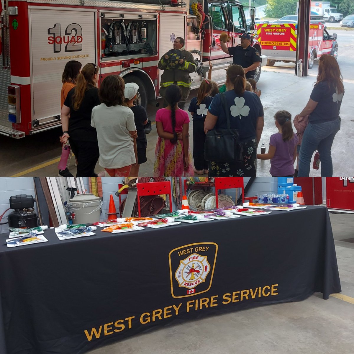 ChiefEddie815's tweet photo. Thank you Durham Girl Guides ☘️ for coming to tour #westgreyfire Station 2.
Learning about Smoke Alarms,  Home Fire Escape Planning &amp; firefighters equipment.
#pubed #fireprevention 
#staysafewestgrey
@OurWestGrey https://t.co/iucneW5pkt