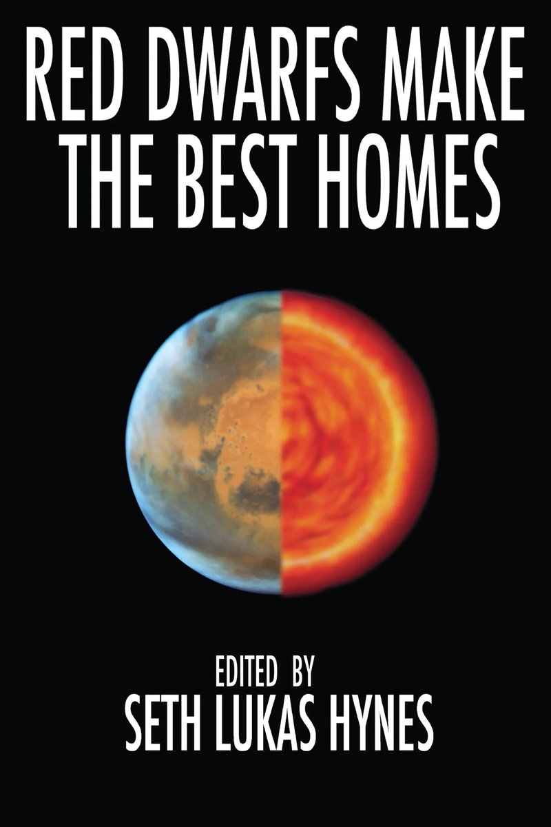 <a href="/nssbookaholic/">Chels🐉🚀</a> My third book, Red Dwarfs Make The Best Homes, is an essay and sci-fi anthology about space colonisation and the Kardashev scale, and the fiction section contains great contributions from <a href="/jdiannedotson/">Follow my pen name @jendiagammon</a>, <a href="/AshOldfield/">Ash Oldfield</a>, @melissajferg, <a href="/bearsbeetspoet/">Aleah, Esq. 🐛</a> and others.