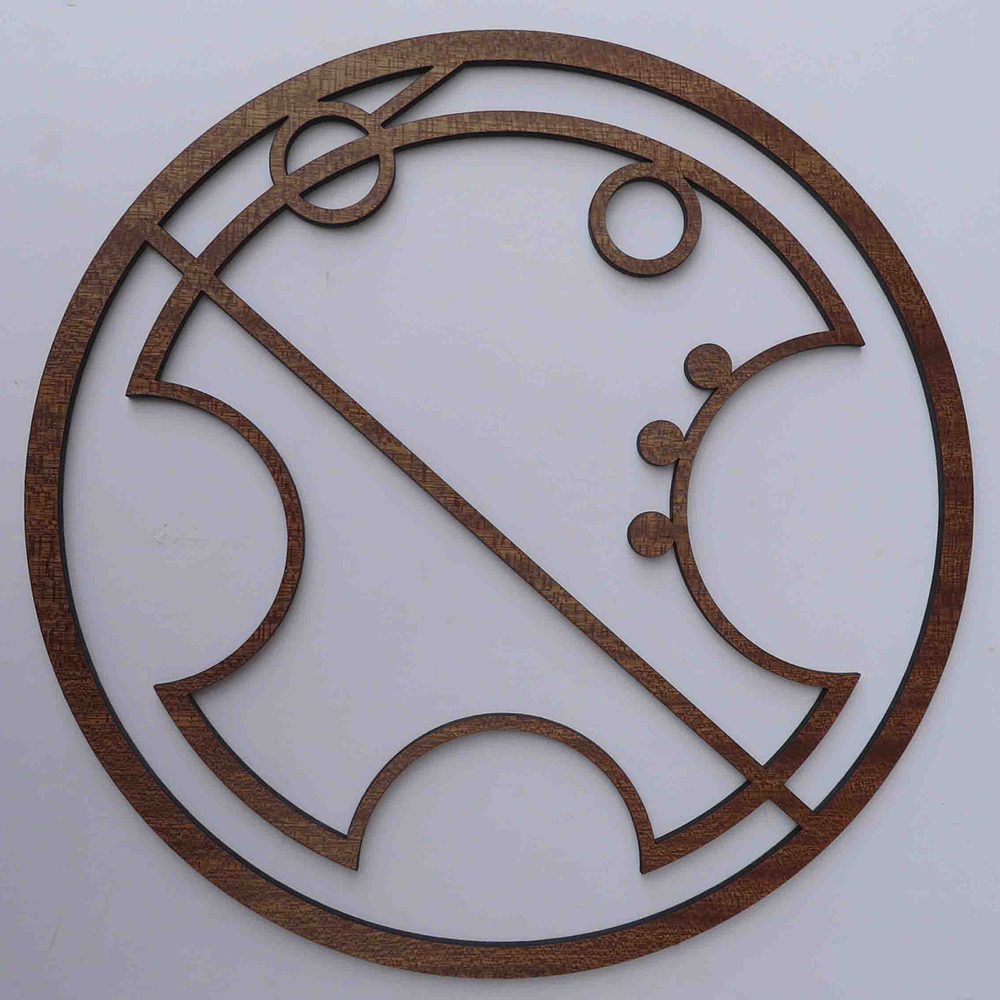 Your own name/phrase in a #Gallifreyan wooden sign #DoctorWho. #Geek #DonnaNoble - WorldwideShipping etsy.com/listing/253428…