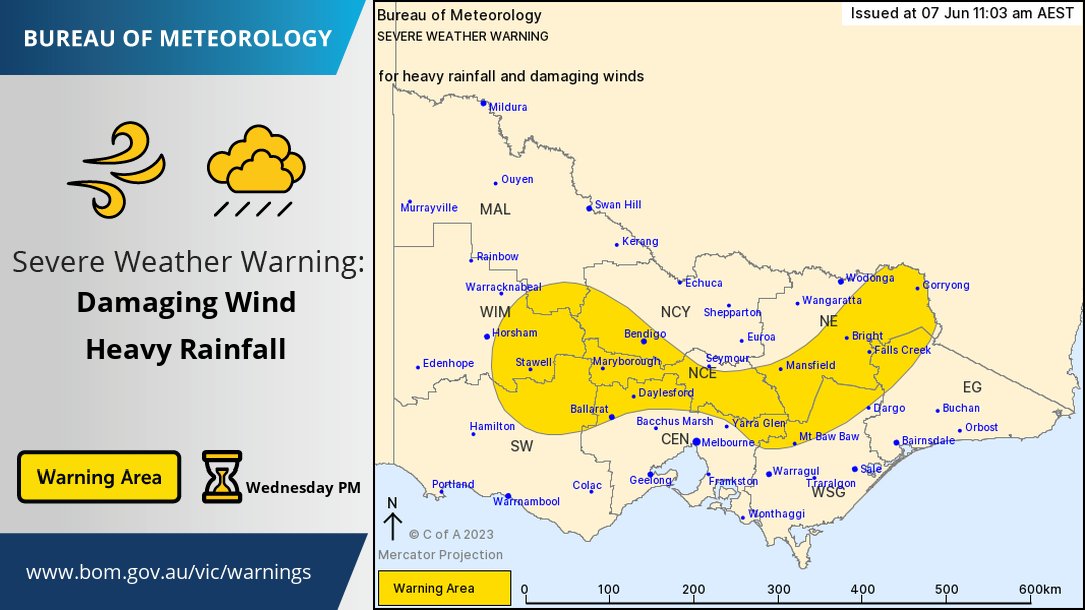Bureau of Meteorology, Victoria on Twitter "The Severe Weather Warning
