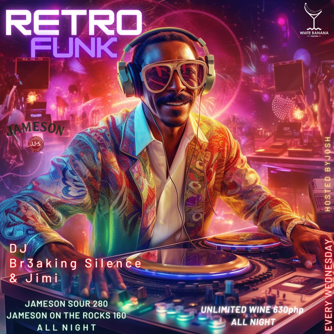 Retro funk tonight <a href="/WhiteBananaMnl/">White Banana Manila</a>