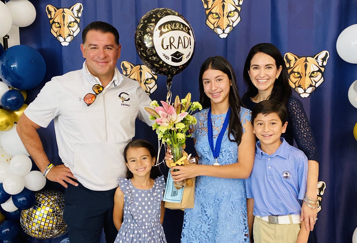 Congrats to our Sophia and the entire 5th grade class at @LundyEPISD. A Honor Roll, Class Treasurer, recipient of the Outstanding Service Award, Outstanding Achievement Award in Math, Science, LangArts and Spanish. She has truly set the bar for her younger siblings. #ProudParents