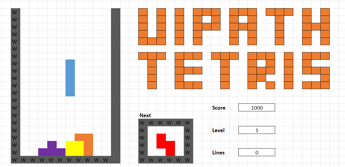 出張が多いので移動時間にQiitaの投稿ネタを考えるんですが、次の題材が決まりました。
「RPA（UiPath）とExcelでテトリスを作る（仮）」

23.4のローカルトリガ使って作ろうかなと。
自動化効果？ 0です！！

#UiPath #UiPathFriends