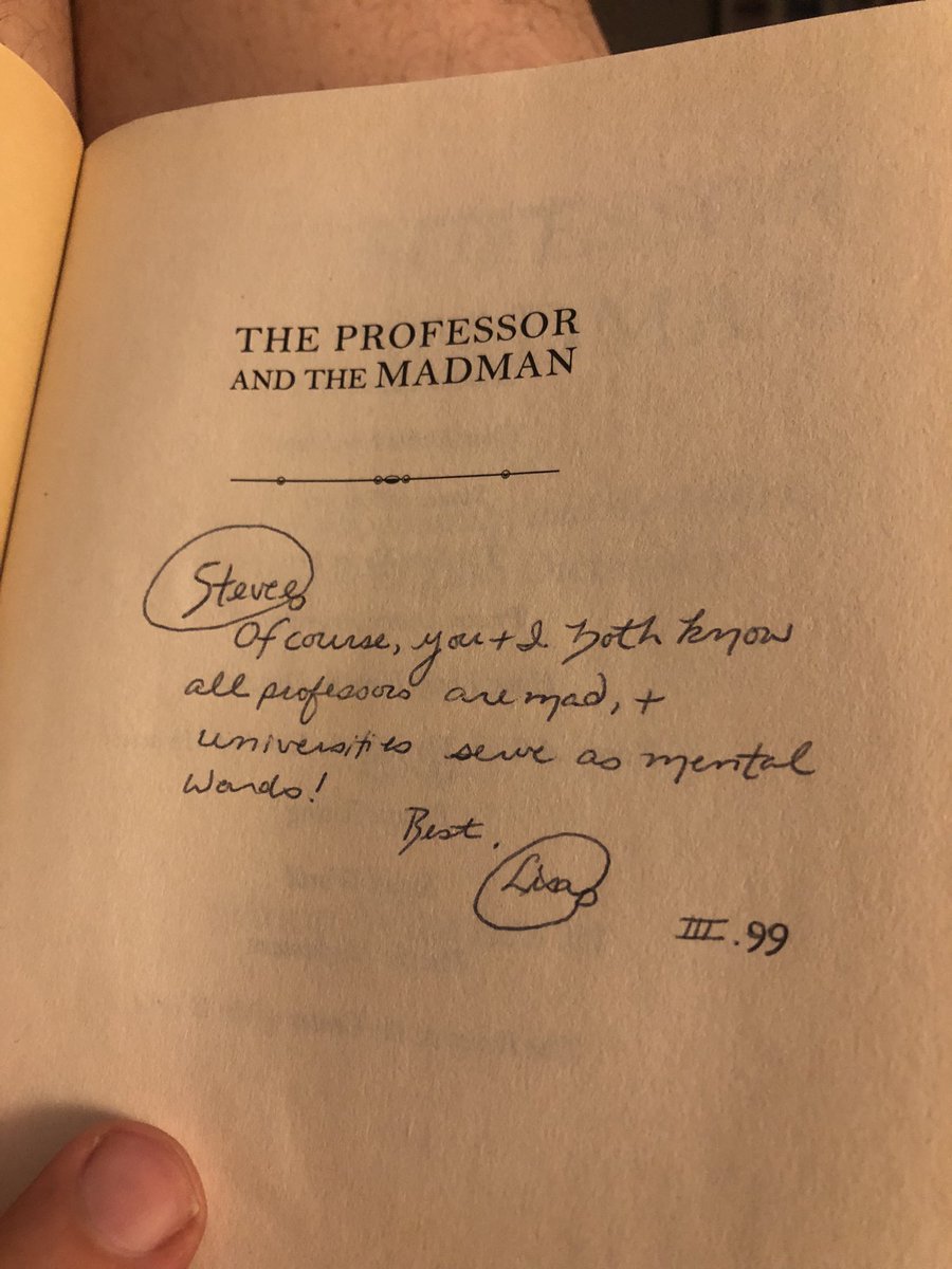 I was going to put this book in my donate pile but then I saw that it was a gift from a dear friend from grad school, Lisa Szefel, and I’m keeping it. <a href="/mitchwhitten/">Mitch Whitten</a> <a href="/jbf1755/">Dr. Joanne Freeman (@jbf1755 on lots o’ platforms)</a> @CobraBall3