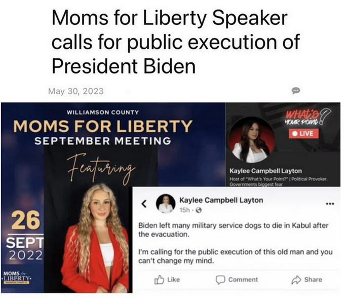 @Marriott #MarriottHotels host hate group #MomsForLiberty who advocates executing Americans.  This you?