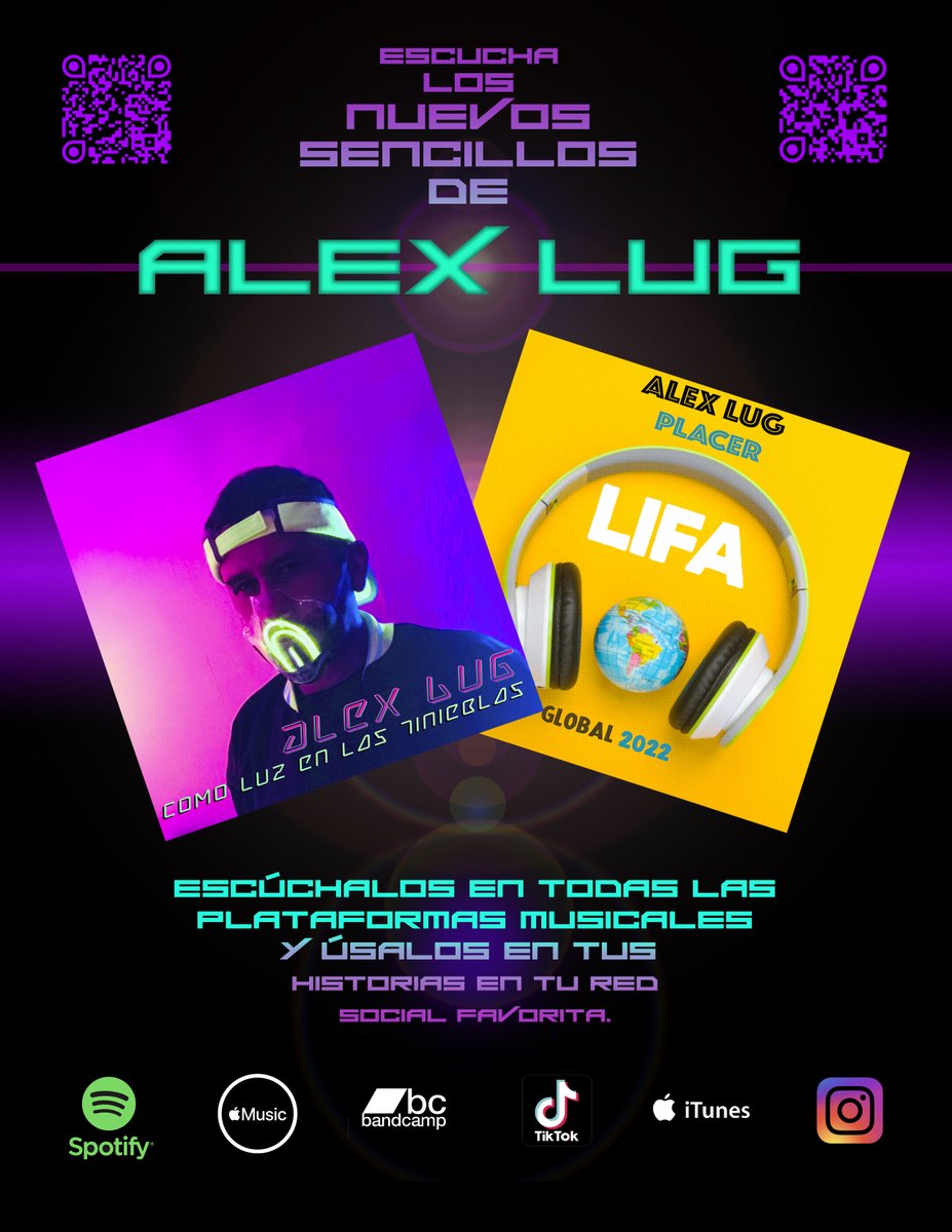 alex_lug's tweet photo. No dejen de gozar con mis sencillos publicados recientemente, próximamente más Placer.
💜🐺
#HipHop &amp; #HouseMusic #MadeInMexico por
#AlexLug. #FelizMartes
https://t.co/e6l65S1Q4R https://t.co/0gYSslz0Yp
