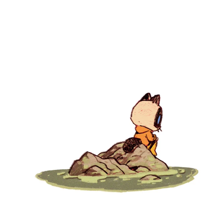 Cookie is contemplating!