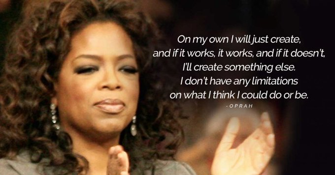 I don't have any limitations. #OprahWinfrey #Quotes #WednesdayMotivation #WednesdayThoughts